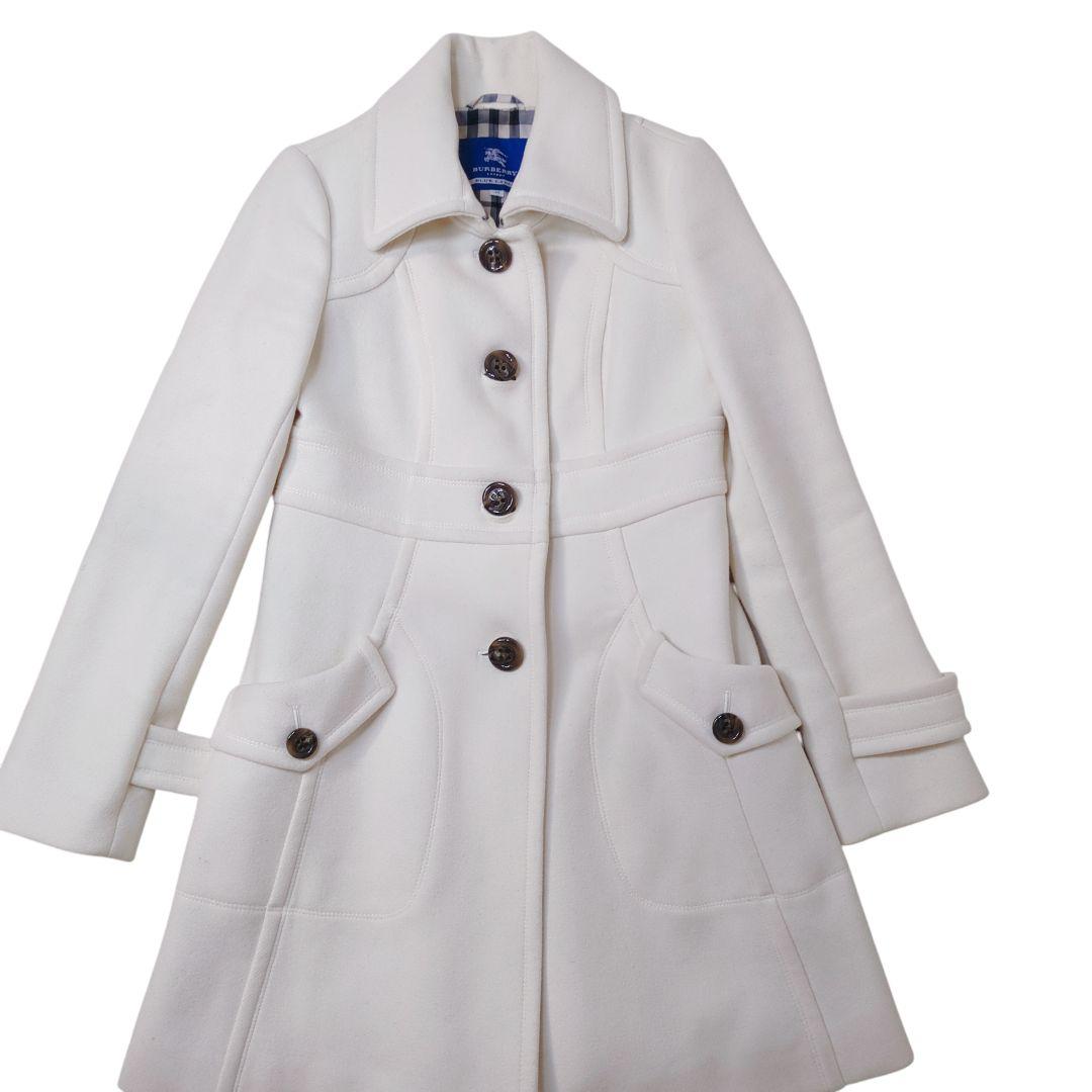 【良品】BURBERRY アンゴラ チンストラップ ノバチェック L相当