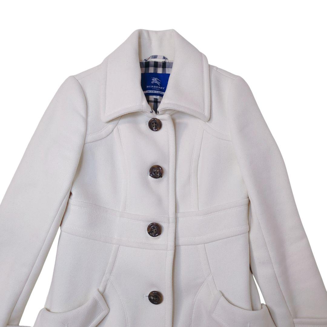 【良品】BURBERRY アンゴラ チンストラップ ノバチェック L相当