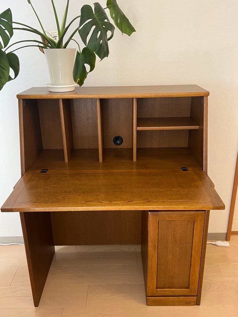 ライティングビューロー　浜本工芸　送料込　4/28 純国産机　アンティークデスク