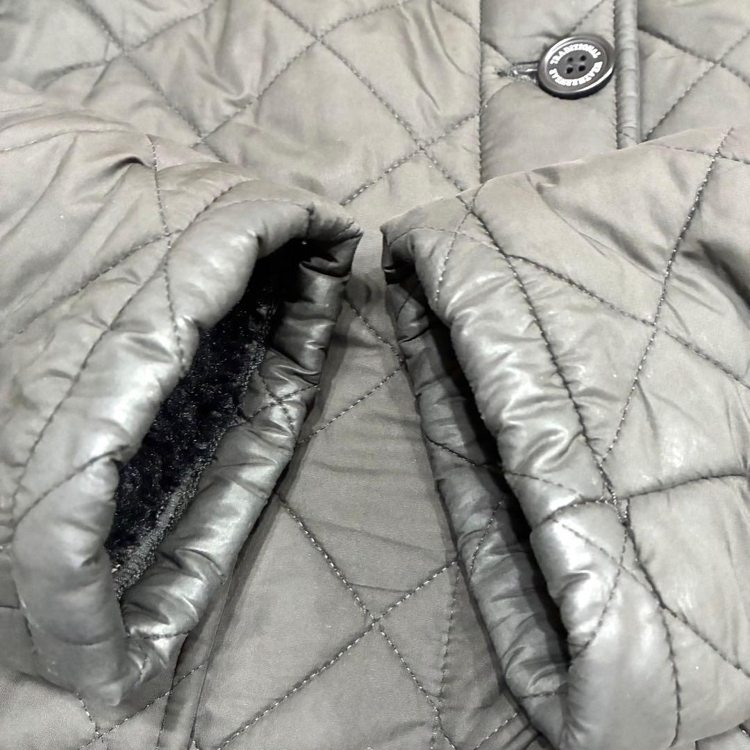 美品 希少 XL トラディショナルウェザーウェア キルティングコート ボア