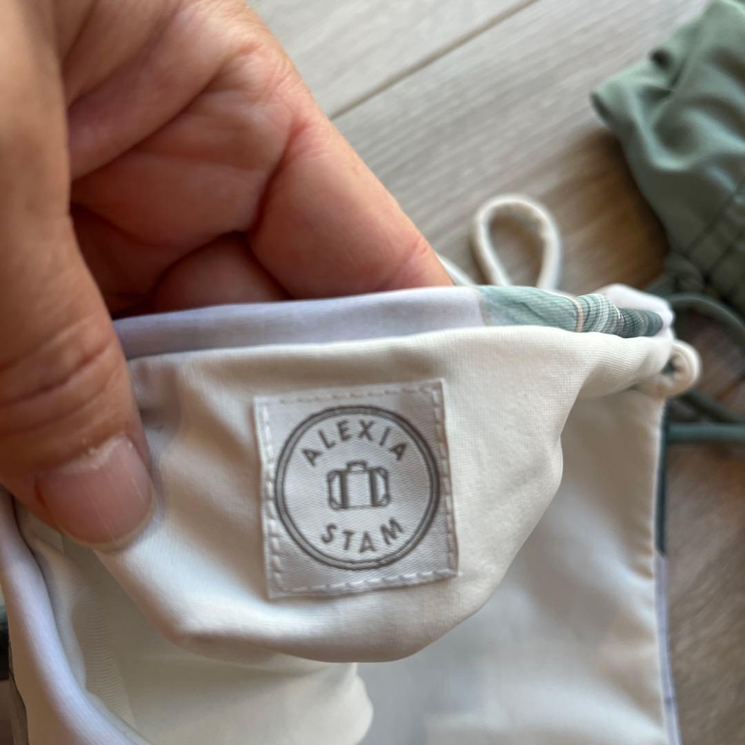 ALEXIA STAM 葉柄タッセル付きビキニ S