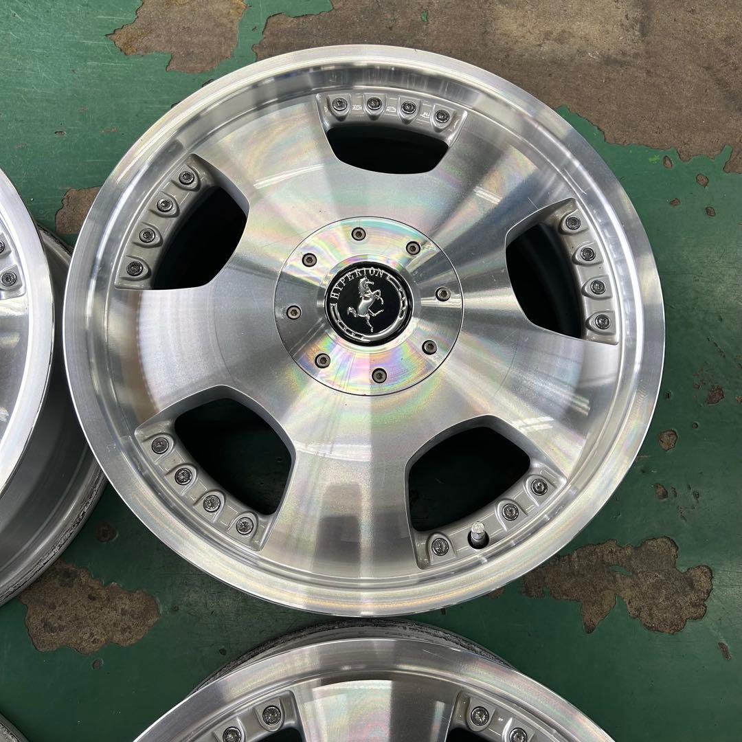 中古アルミ17X7.0　ハイペリオンディッシュ美品　5穴車用　ノア、ヴォクシィ等