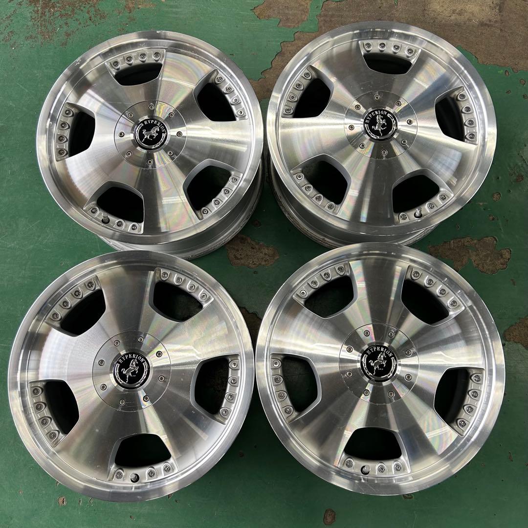 中古アルミ17X7.0　ハイペリオンディッシュ美品　5穴車用　ノア、ヴォクシィ等