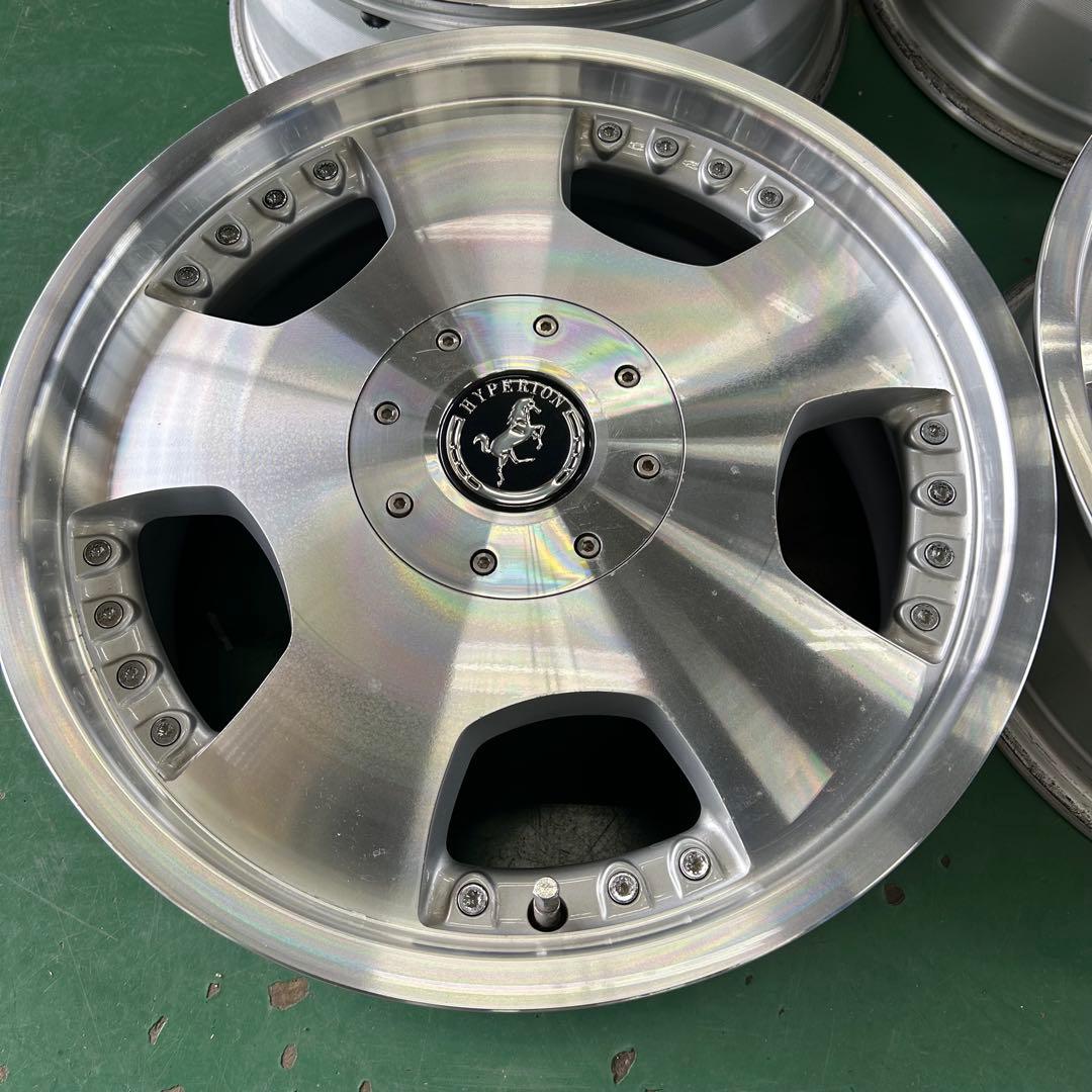 中古アルミ17X7.0　ハイペリオンディッシュ美品　5穴車用　ノア、ヴォクシィ等