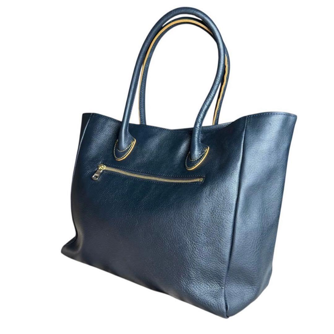 【ponko】russet モノグラム トートバッグ レザー 肩掛け可