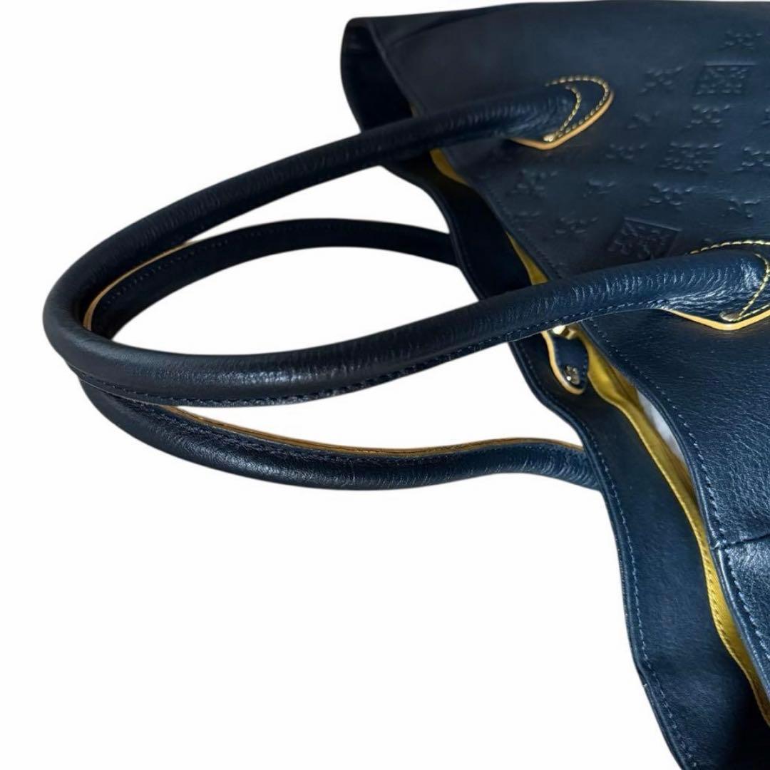 【ponko】russet モノグラム トートバッグ レザー 肩掛け可