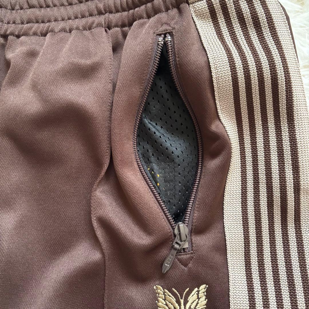 【美品】 Needles トラックパンツ ナロー ライン バタフライ 蝶