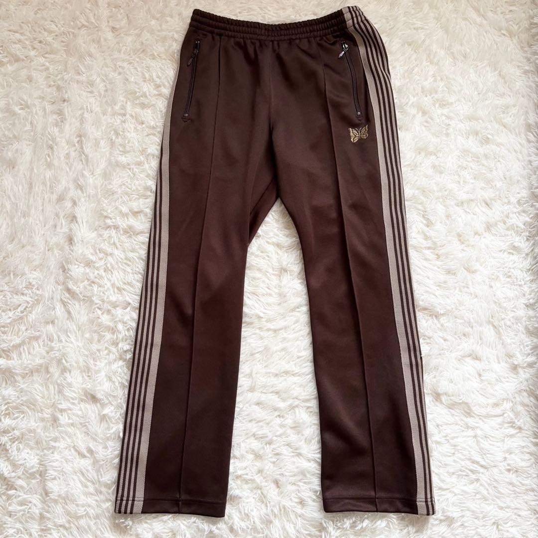 【美品】 Needles トラックパンツ ナロー ライン バタフライ 蝶