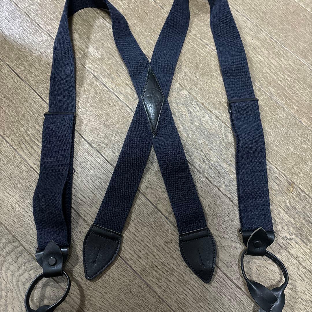 ナイジェルケーボン サスペンダー　ネイビー
