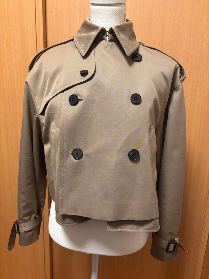 新品タグ付き　HYKE CROPPED TRENCH COAT サイズ1 ハイク