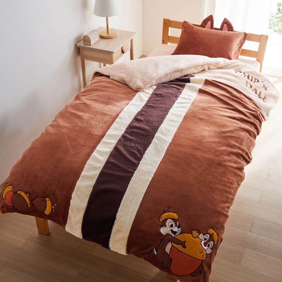 チップ&デール　チップとデール　ベルメゾン　マイクロファイバーの布団カバーセット