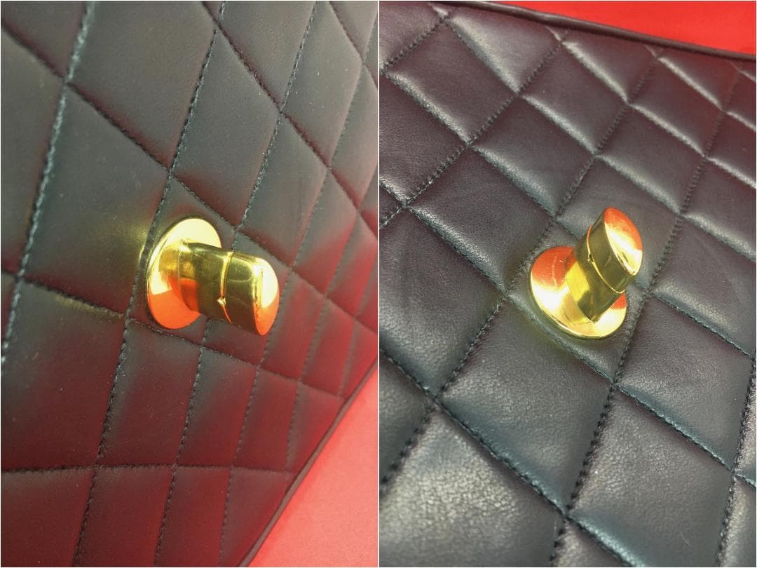 ★CHANEL ヴィンテージシャネルダブルフラップチェーン デカマトラッセ30