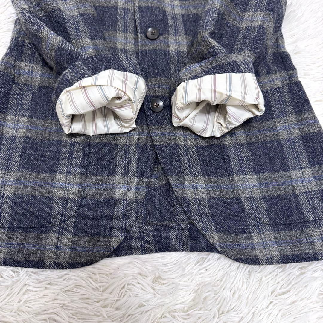 【極美品✴︎】ラルディーニ LARDINI テーラードジャケット ウール チェック
