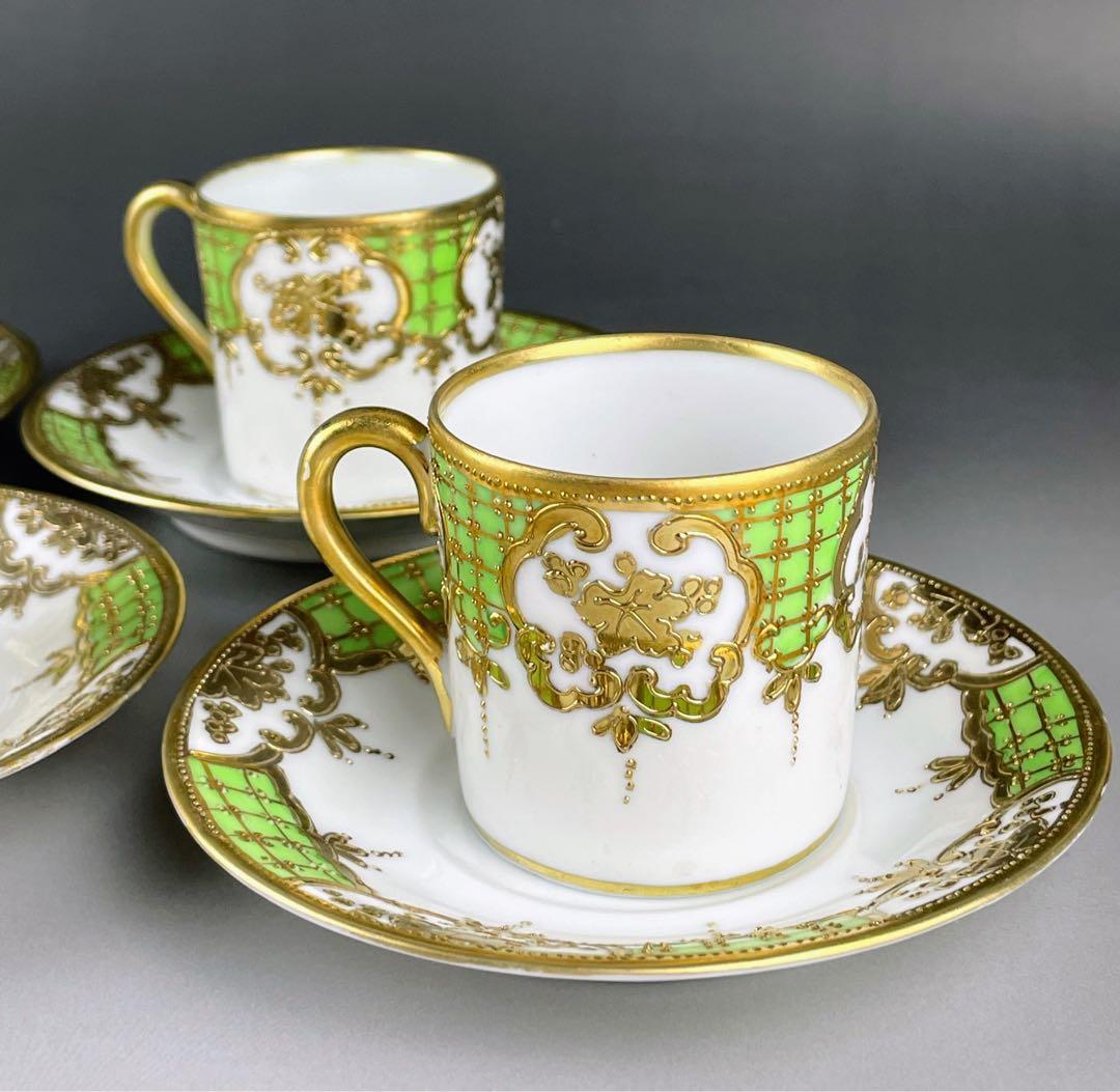 オールドノリタケ ティーセット 25.4㎝ チョコレートポット カップ＆ソーサー