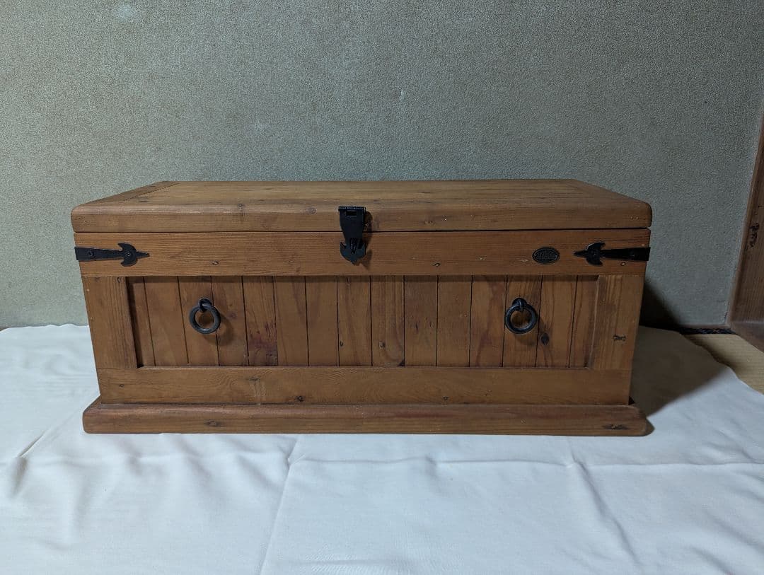 【マドリッドコレクション】木製宝箱 木箱 おもちゃ箱 コンテナ アンティーク風