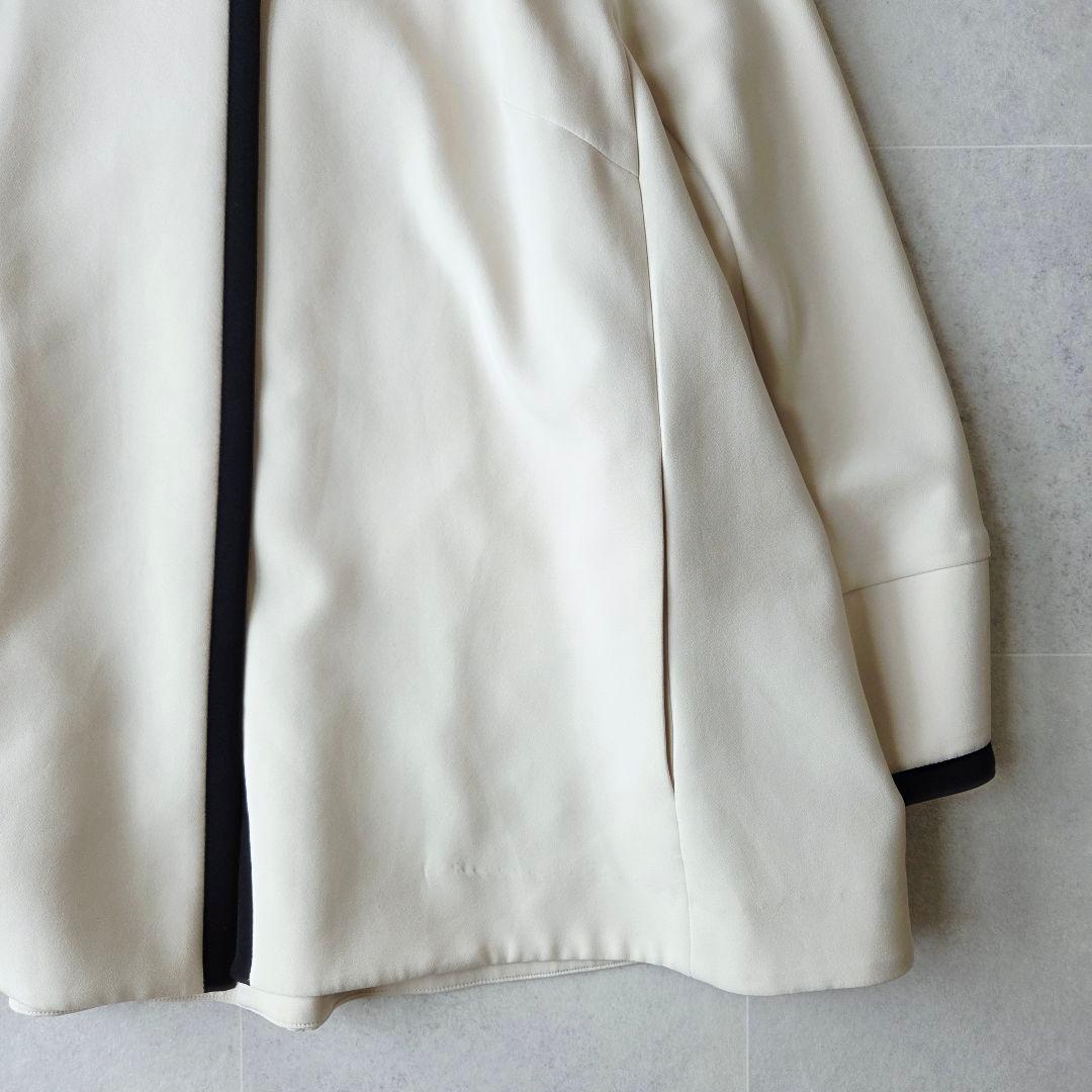 ローズティアラ サスティナブル素材 バイカラージャケット 大きいサイズ 42