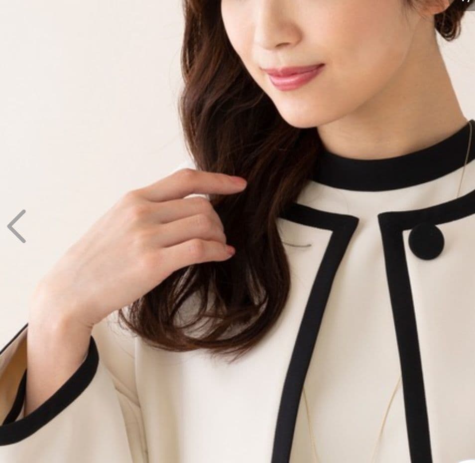 ローズティアラ サスティナブル素材 バイカラージャケット 大きいサイズ 42