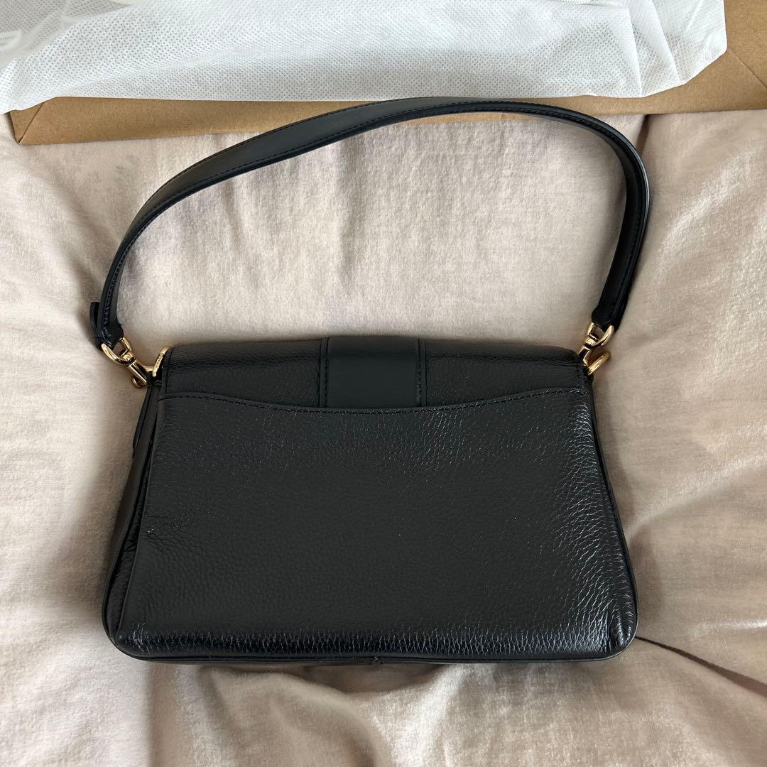 coach ショルダーバック 黒 アウトレット品 袋あり 美品