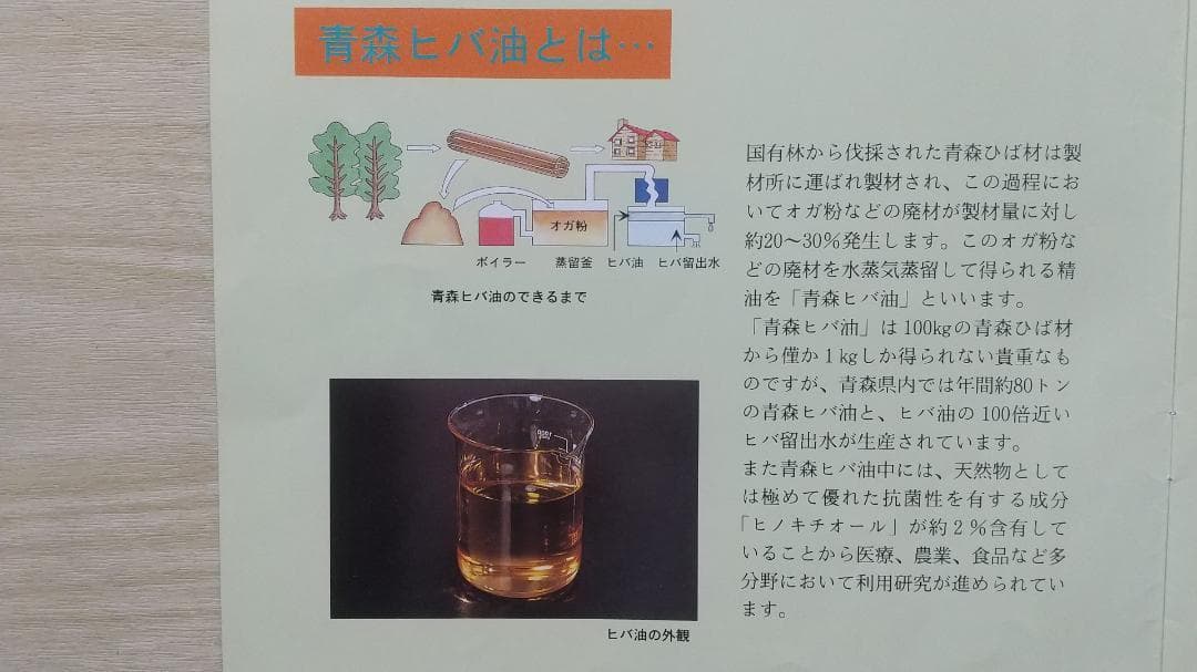 またちゃん　　ヒノキオイル ※青森ヒバ油 (精油)