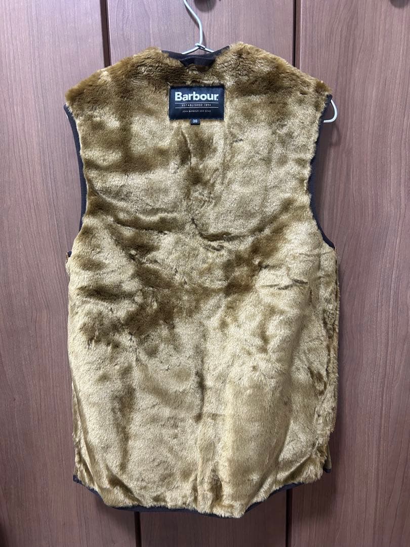 【超美品】Barbour バブアー　ワームパイルジップインライナー　ベスト