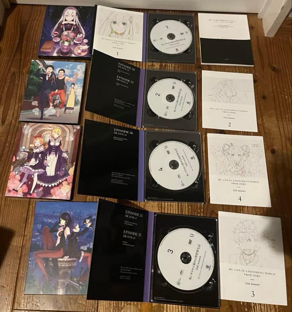 Re:ゼロから始める異世界生活 2nd season dvd 全8巻セット
