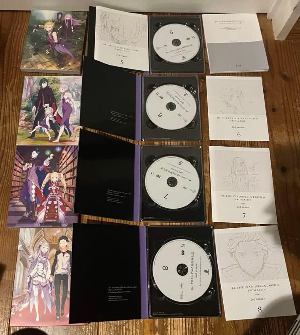 Re:ゼロから始める異世界生活 2nd season dvd 全8巻セット