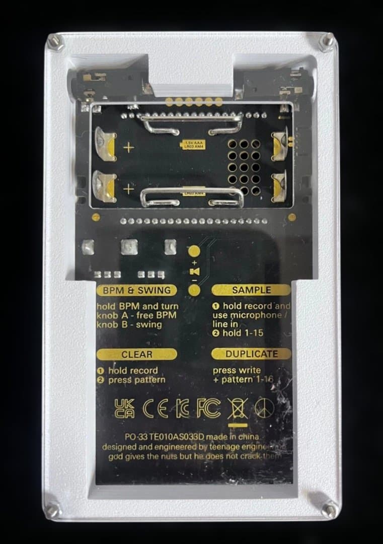 Pocket Operator PO-33 KO!・ケース付き・シンセサイザー