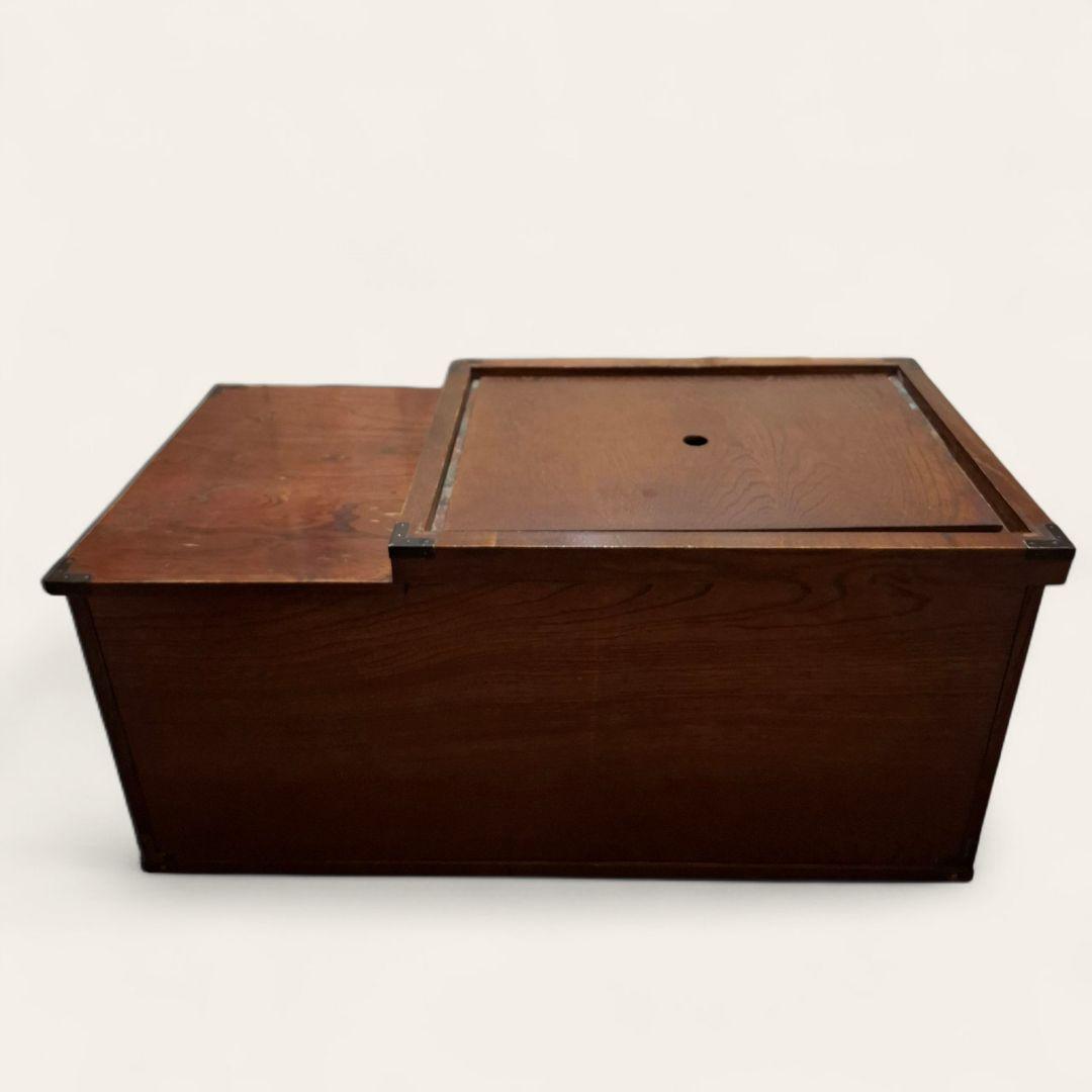 関東火鉢 長火鉢 囲炉裏 レトロ 木製 アンティーク