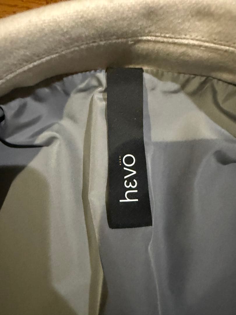 Hevo イーヴォ ウールダウン チェスターコート 46アイボリー