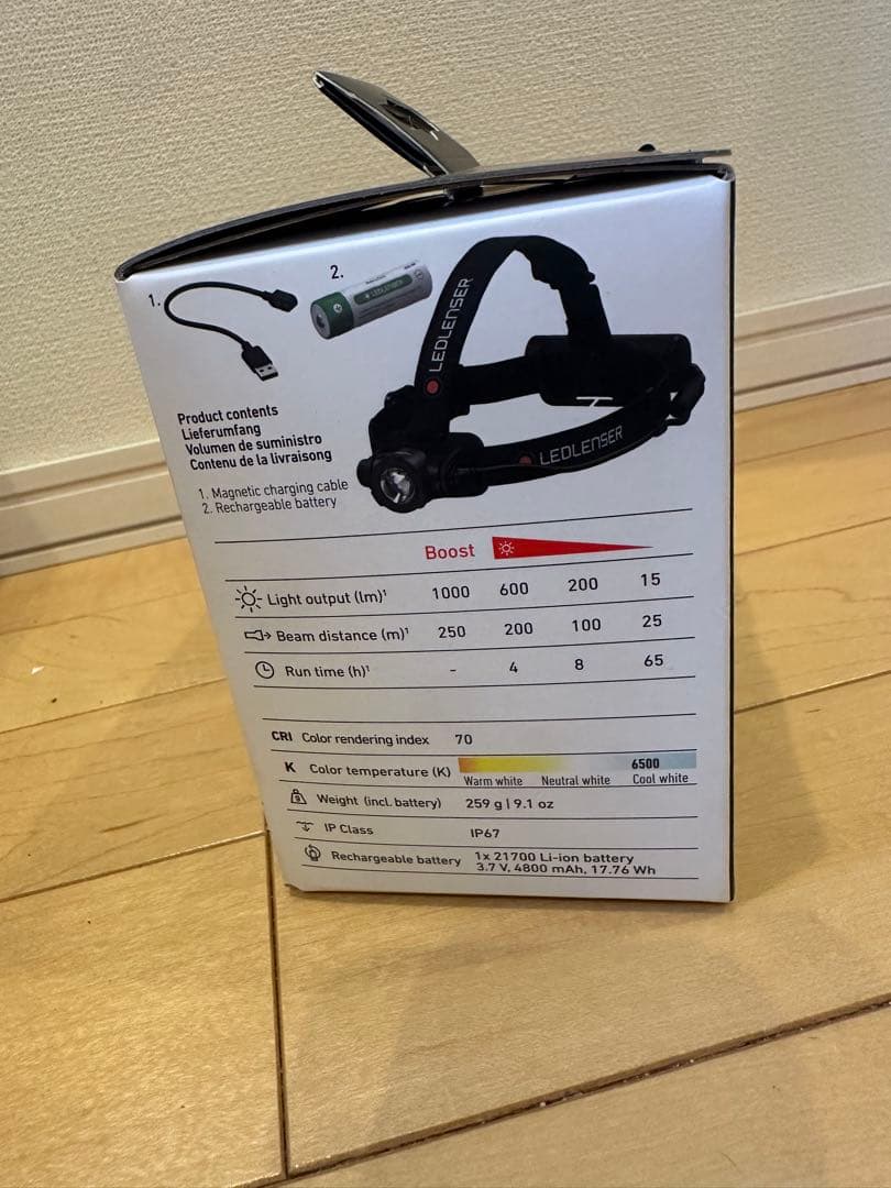 未使用　LEDLENSER H7R CORE ヘッドランプ　充電式