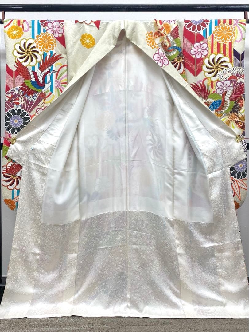 振袖 豪華 金彩 和モダン くすみカラー 身丈168cm パールトーン加工済