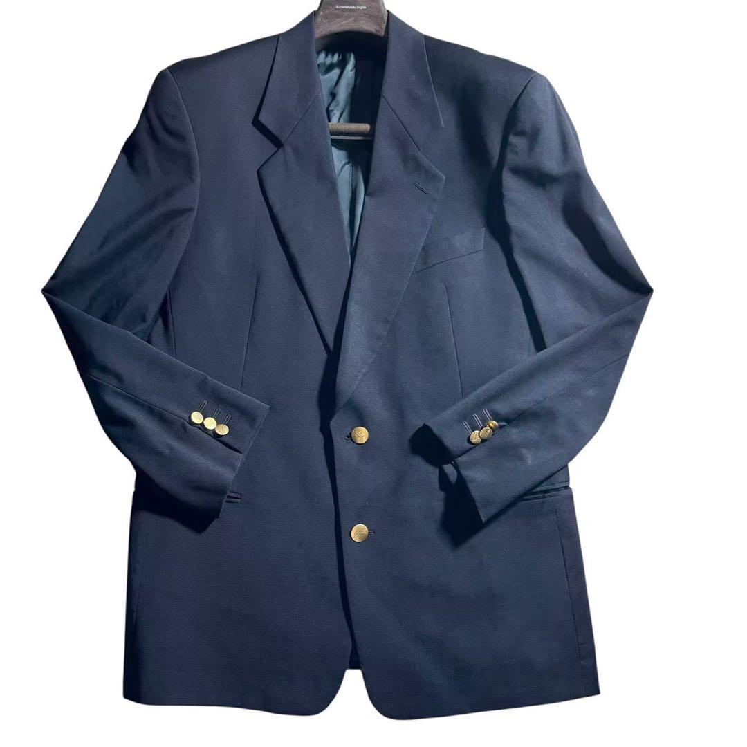 【極美品】ジョルジオアルマーニ 紺ブレ 金ボタン ヴァージンウール 50サイズ