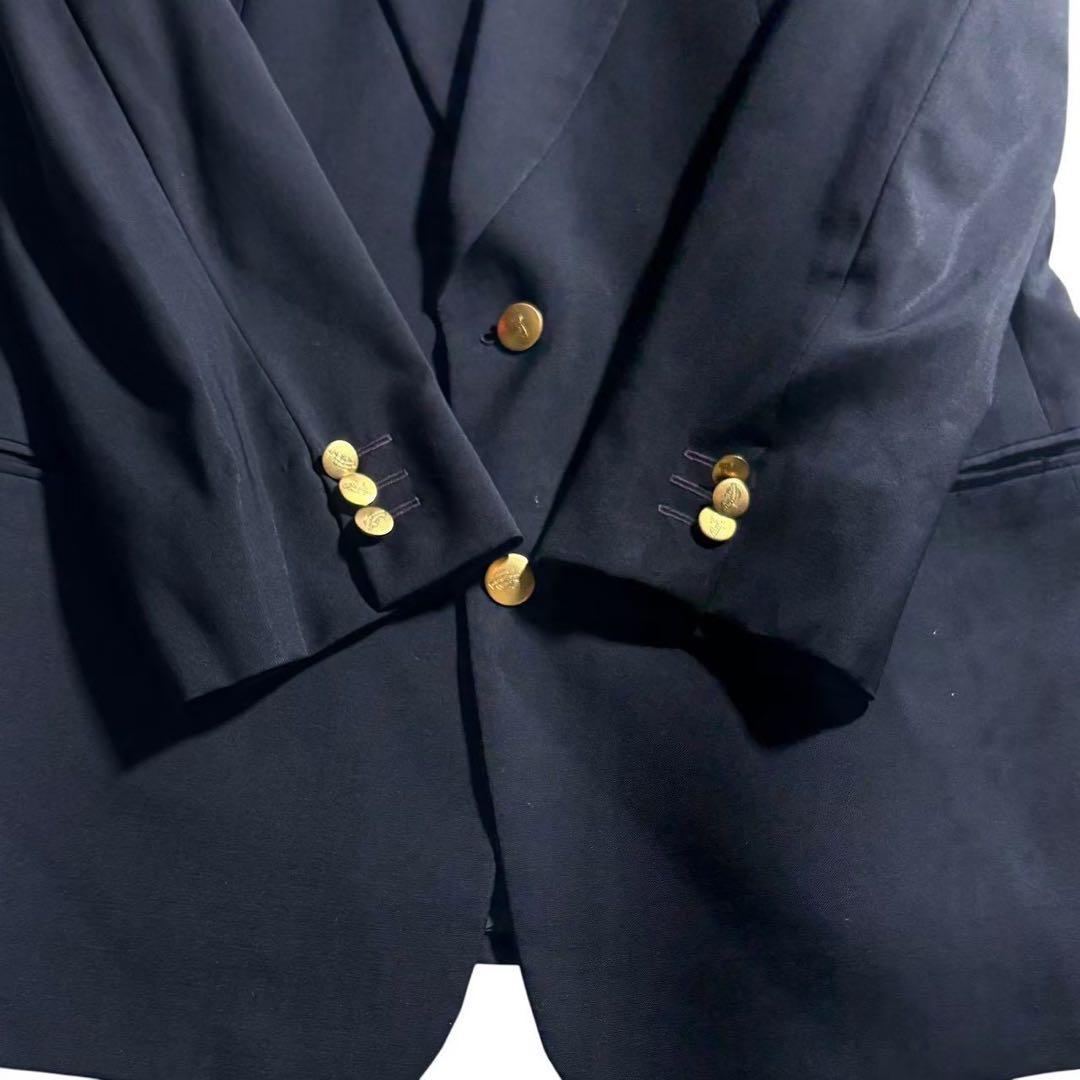 【極美品】ジョルジオアルマーニ 紺ブレ 金ボタン ヴァージンウール 50サイズ