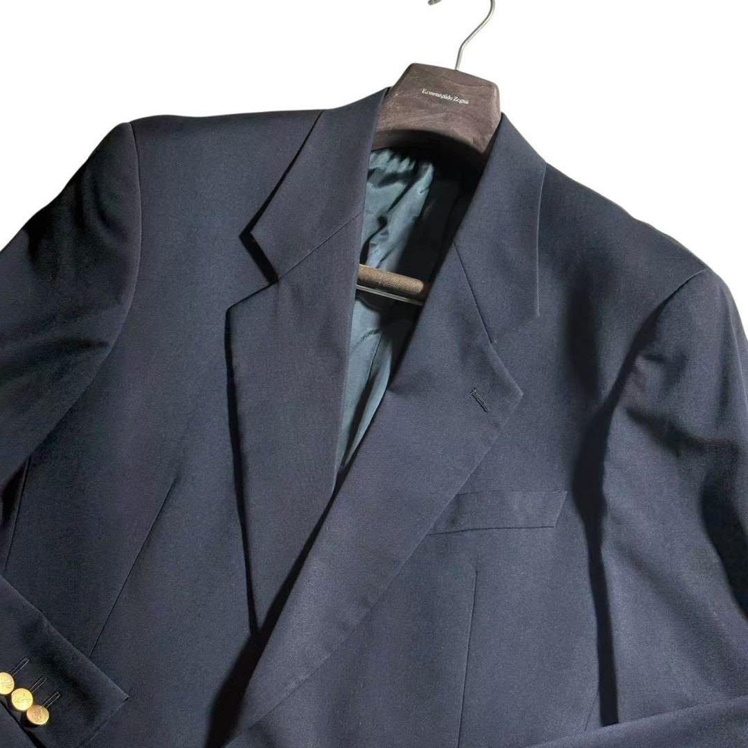 【極美品】ジョルジオアルマーニ 紺ブレ 金ボタン ヴァージンウール 50サイズ