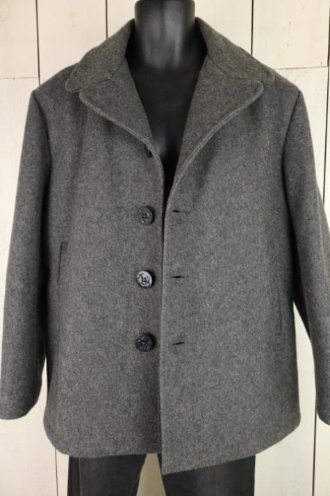 USA製【超美品】☆Schott：厚手メルトン　シングル　ピーコート　42