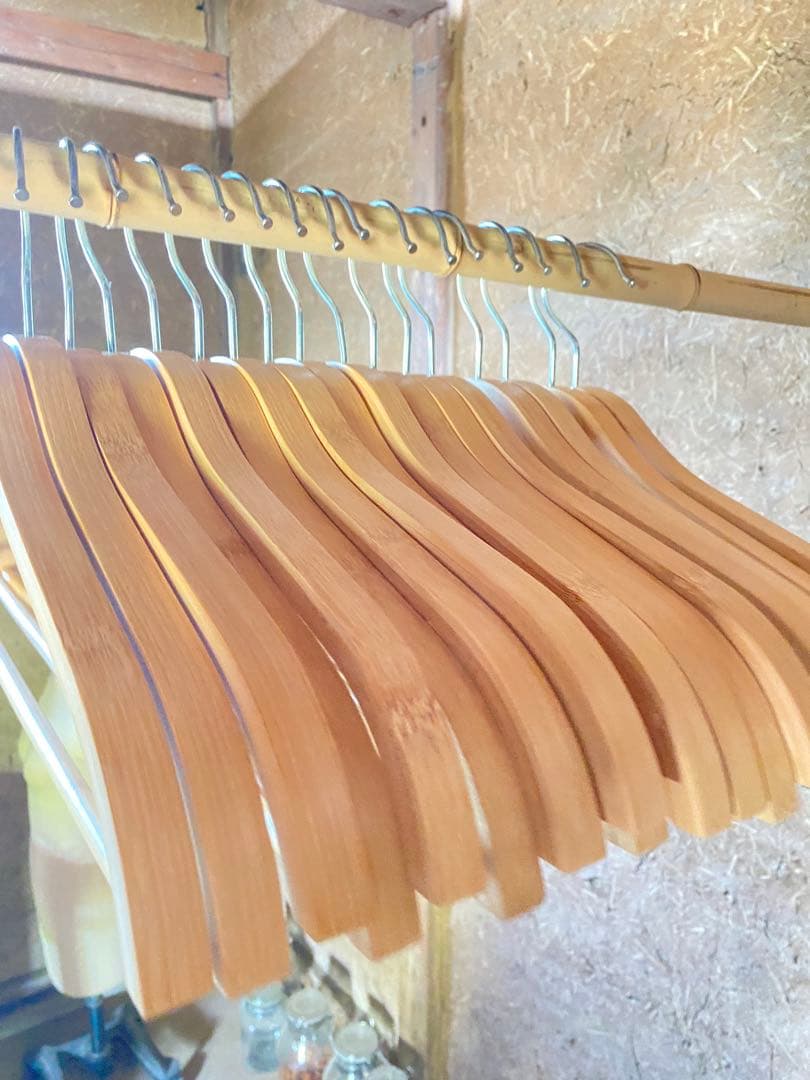 IKEA(イケア) TJENARE ティエナレ41本まとめ売り　洋服ハンガー　竹