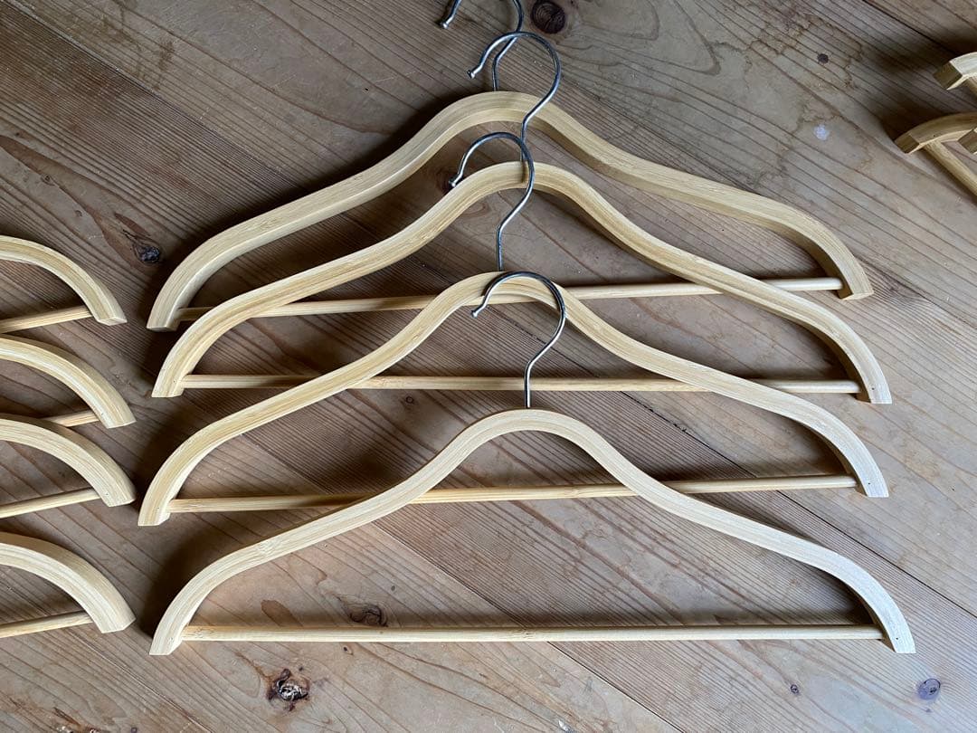 IKEA(イケア) TJENARE ティエナレ41本まとめ売り　洋服ハンガー　竹