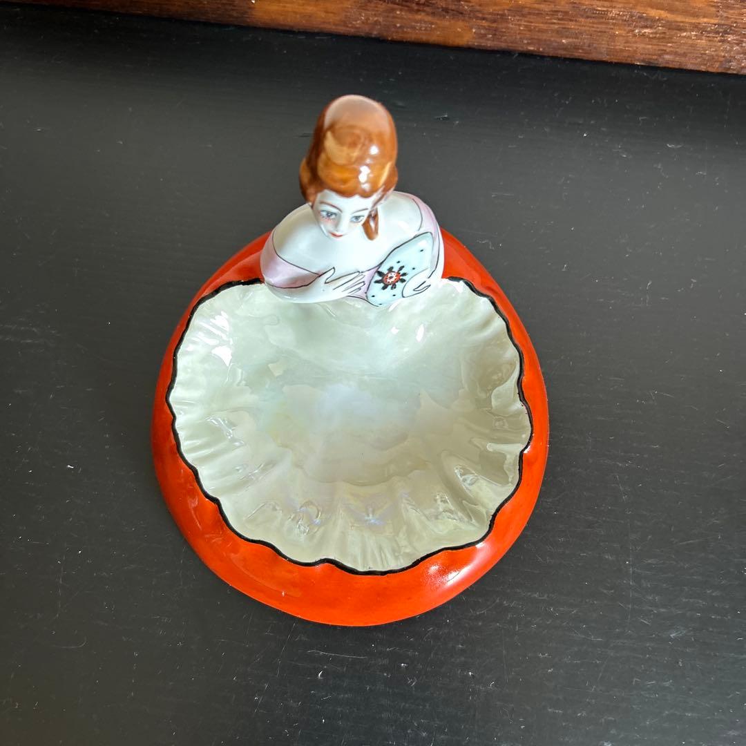 オールドノリタケ　アールデコ　デコレディ ラスター彩　小物入れ・ピントレイ