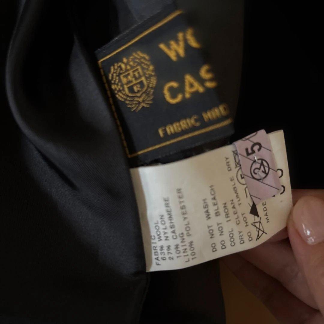 フレームワーク　黒 ウール ピーコート　　カシミア　38