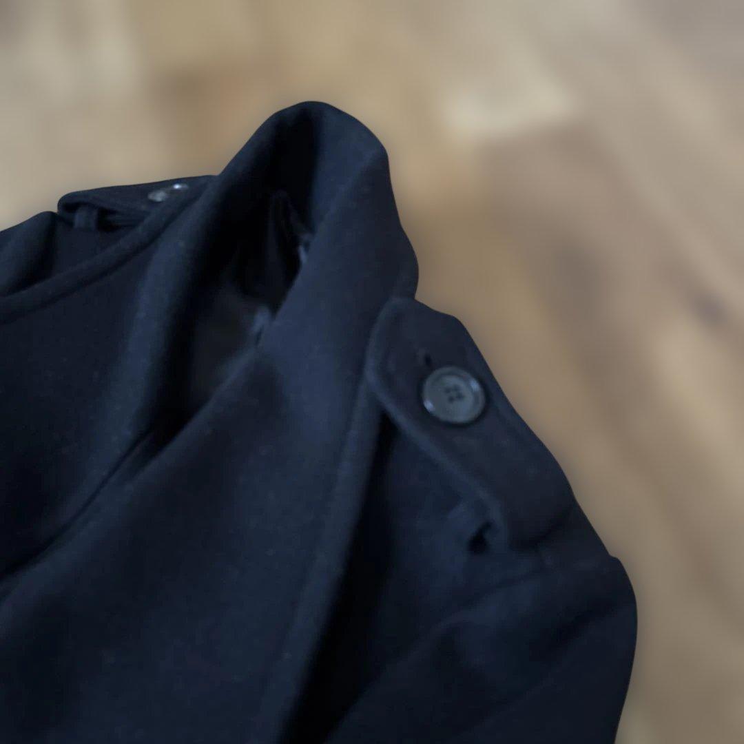 フレームワーク　黒 ウール ピーコート　　カシミア　38