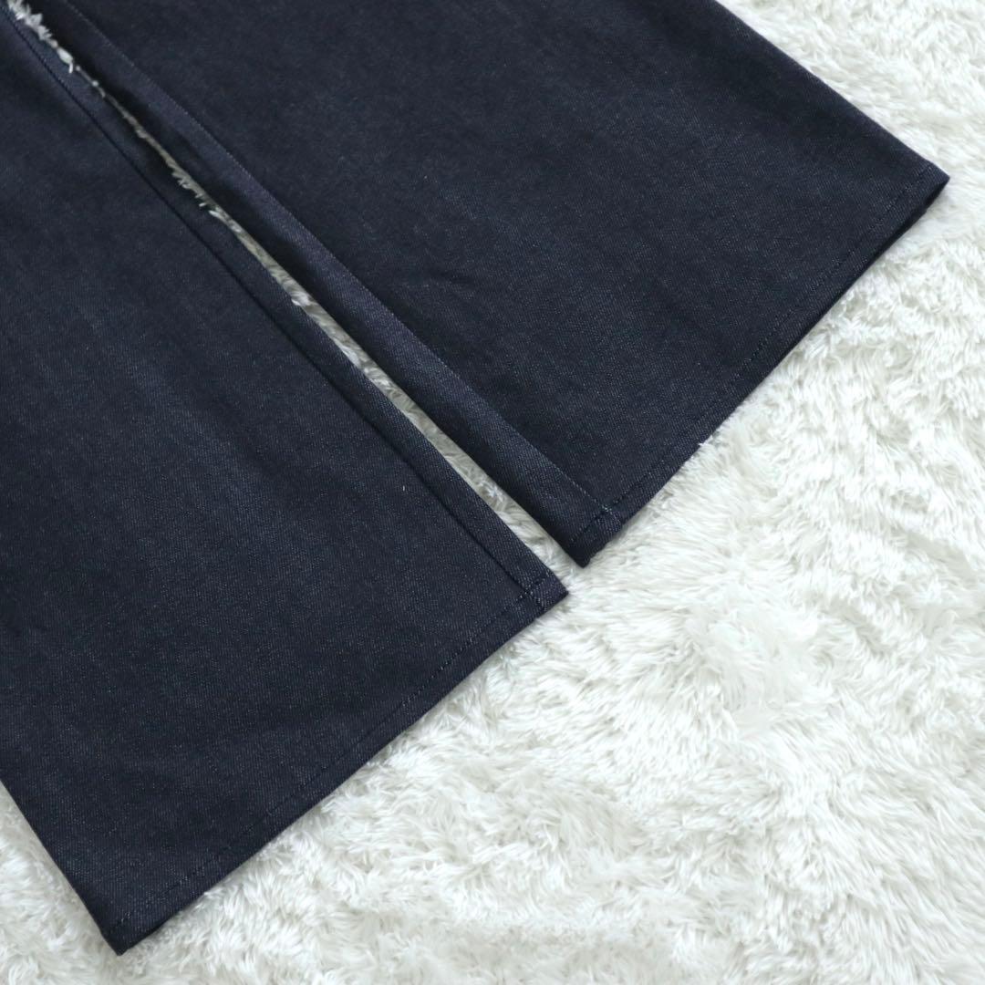 25SS★MEER. デニムオールインワン フラワーボタン インディゴ M