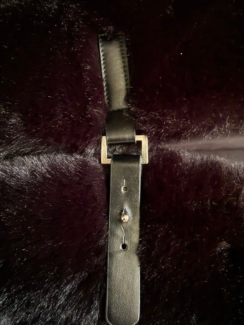 MARECHAL TERRE☆ファーキルティングダウンベスト　ブラック