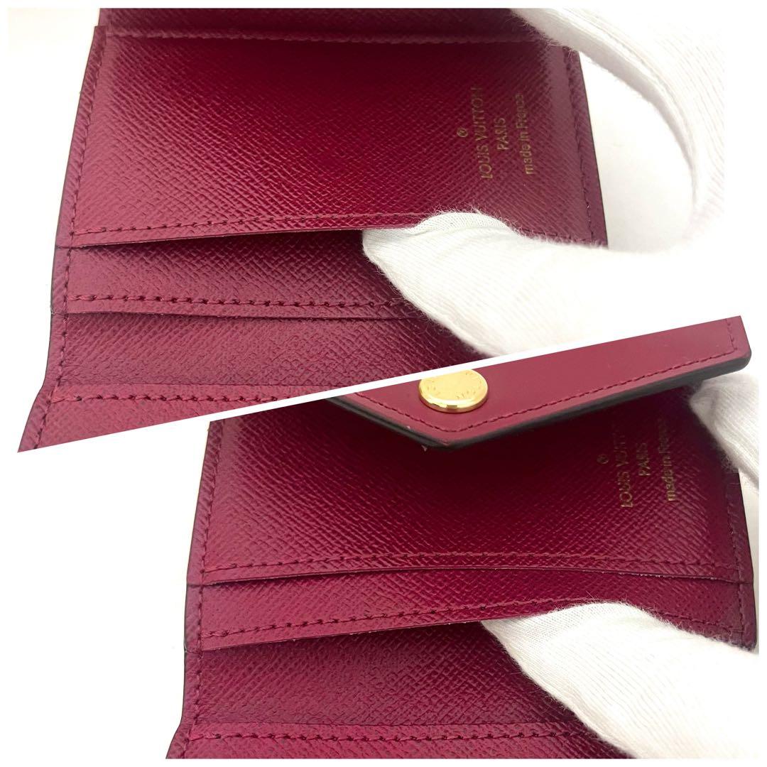 ポルトフォイユゾエ フューシャ ルイヴィトン モノグラム コンパクト財布