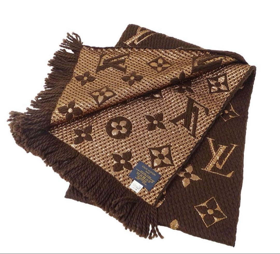 LOUIS VUITTON ブラウン マフラー　サンシャイン