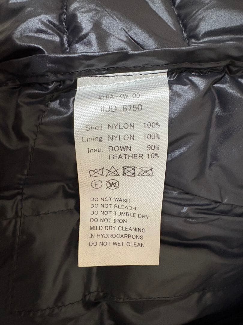 kochisa DANTON ブラック ダウンベスト 36