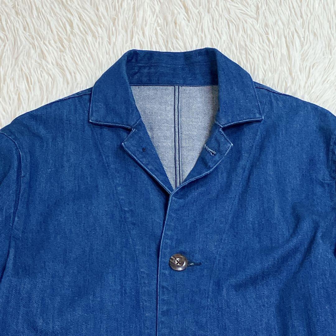 SEVENTH SENSE FOLKLORE ニットデニム　カバーオール　L