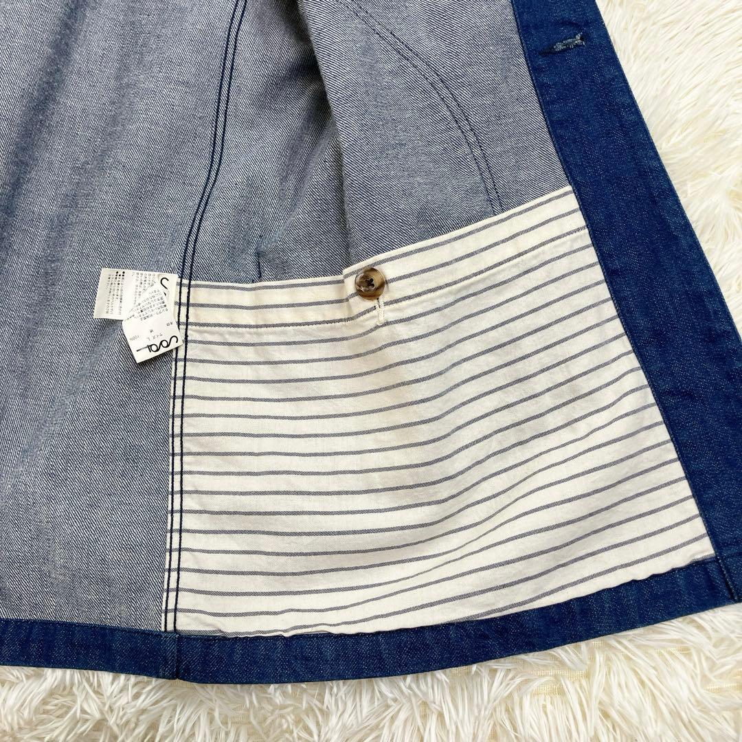 SEVENTH SENSE FOLKLORE ニットデニム　カバーオール　L