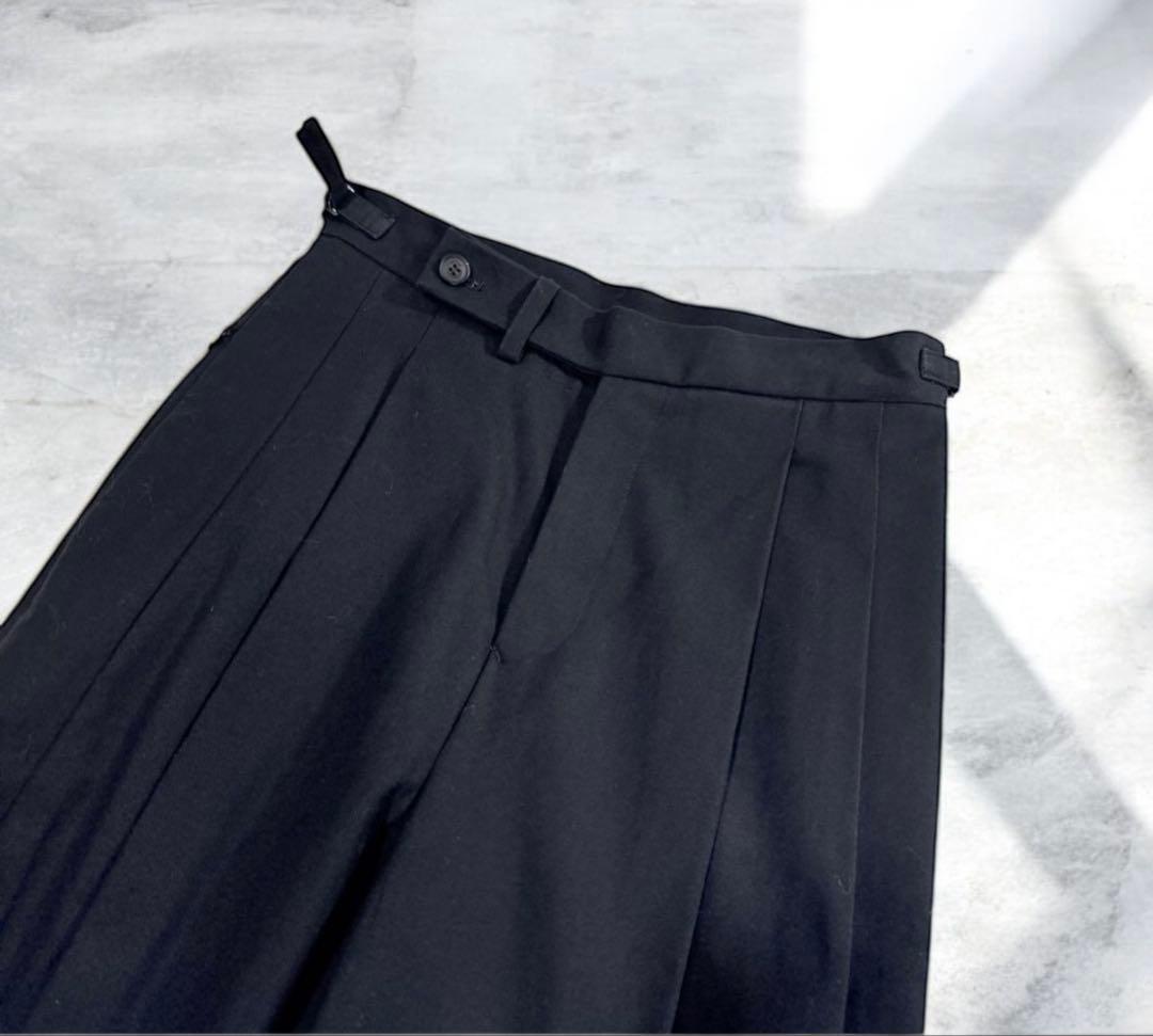 ato アトウ コットンツータック スラックス パンツ