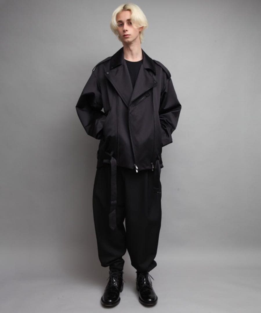 ato アトウ コットンツータック スラックス パンツ