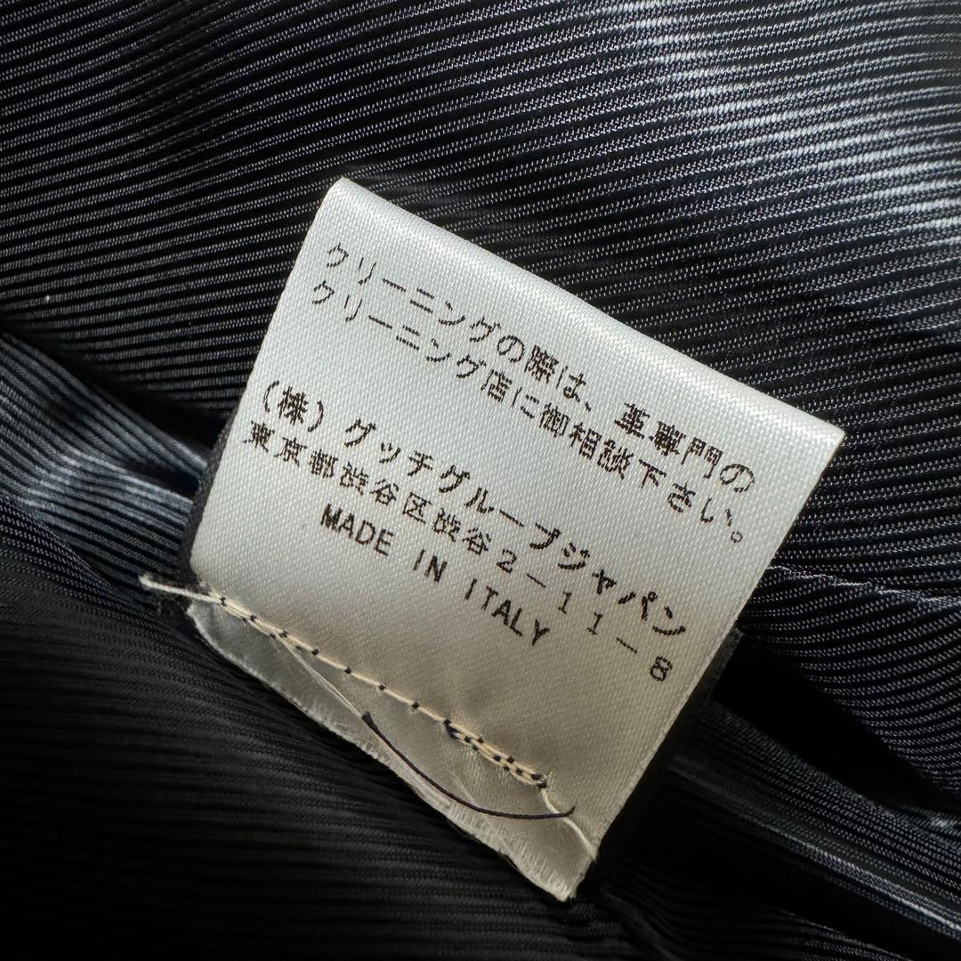 GUCCI グッチ レディース ジャケット スエード調 黒 38 ヴィンテージ